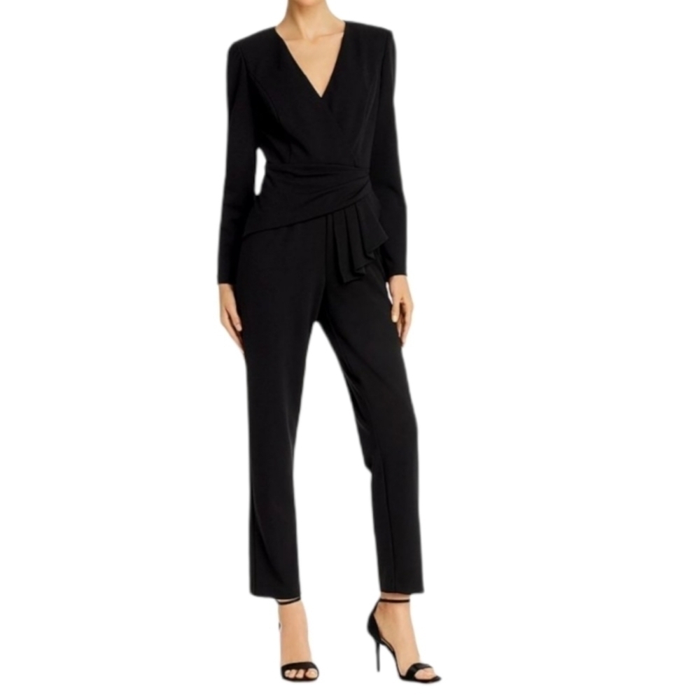 NWT Adrianna Papell draped waist cocktail jumpsuit sz 6